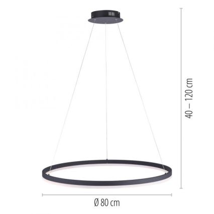 Paul Neuhaus 2383-13 - Lampadario LED dimmerabile su filo TITUS LED/50W/230V