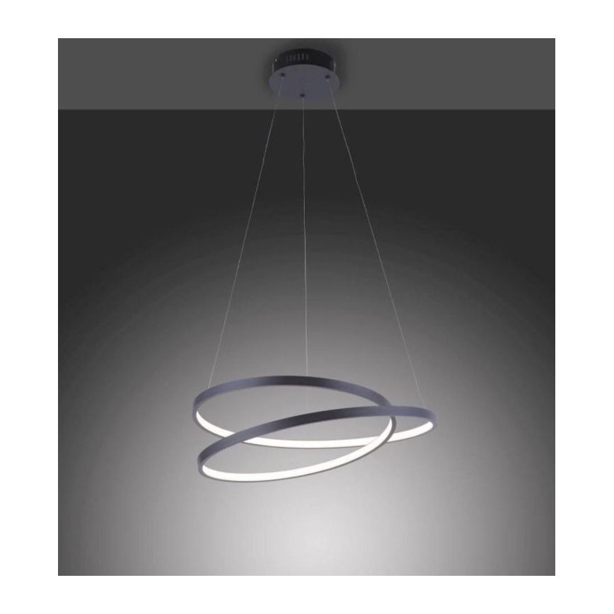 Paul Neuhaus 2472-18 - Lampadario LED dimmerabile su filo ROMAN LED/30W/230V nero