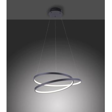 Paul Neuhaus 2472-18 - Lampadario LED dimmerabile su filo ROMAN LED/30W/230V nero