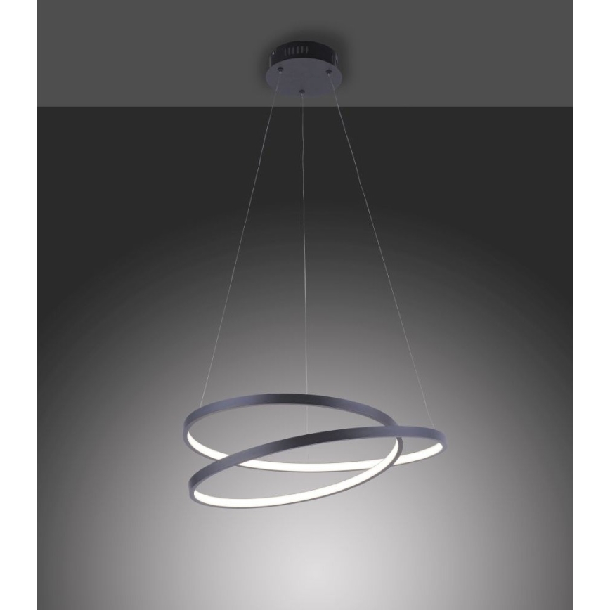 Paul Neuhaus 2472-18 - Lampadario LED dimmerabile su filo ROMAN LED/30W/230V nero