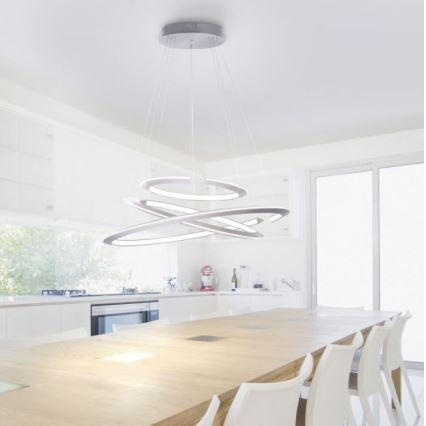 Paul Neuhaus 2493-55 - Lampadario LED dimmerabile su cavo ALESSA 3xLED/38W/230V con telecomando