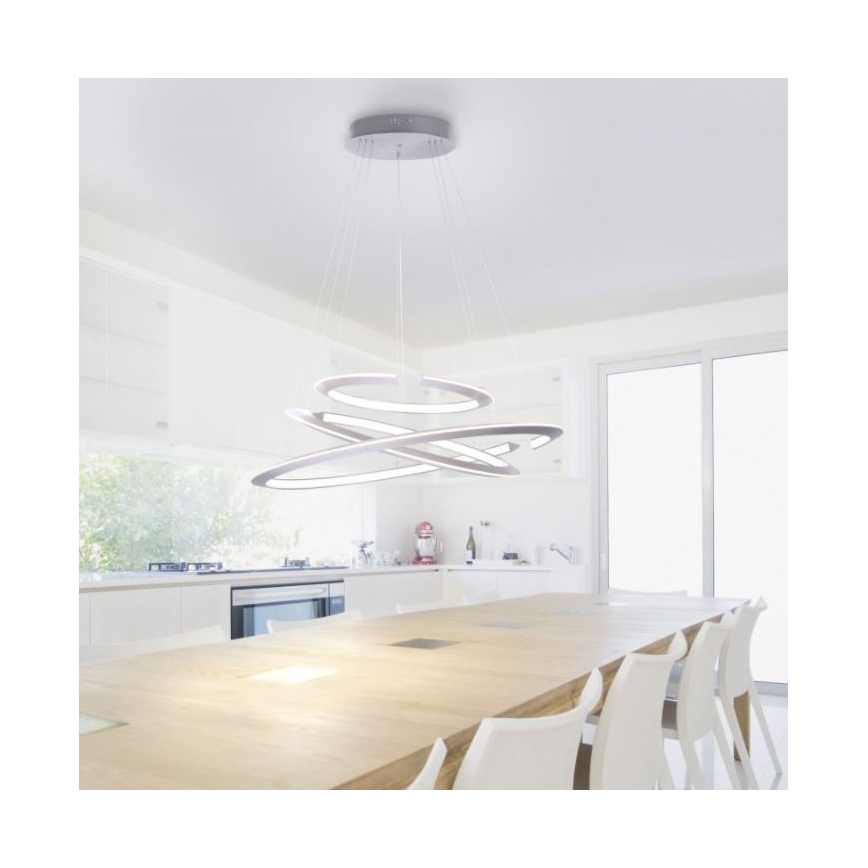 Paul Neuhaus 2493-55 - Lampadario LED dimmerabile su cavo ALESSA 3xLED/38W/230V con telecomando