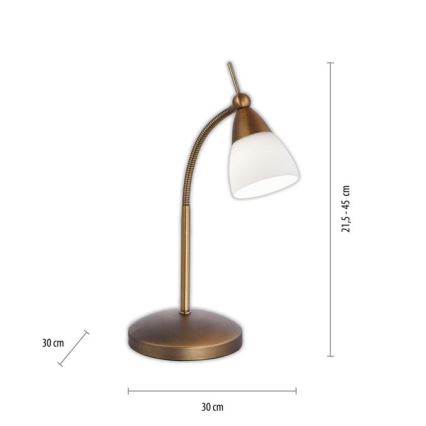 Paul Neuhaus 4001-11 - Lampada da tavolo LED dimmerabile con funzione Touch PINO 1xG9/3W/230V rame