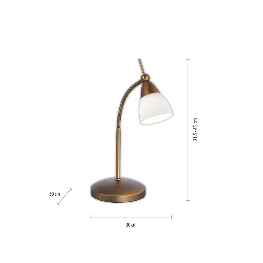 Paul Neuhaus 4001-11 - Lampada da tavolo LED dimmerabile con funzione Touch PINO 1xG9/3W/230V rame