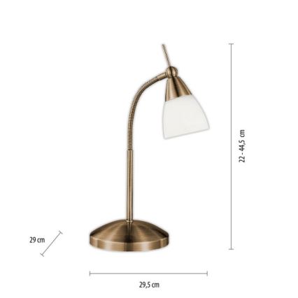 Paul Neuhaus 4430-11 - Lampada da tavolo touch dimmerabile PINO 1xG9/28W/230V ottone