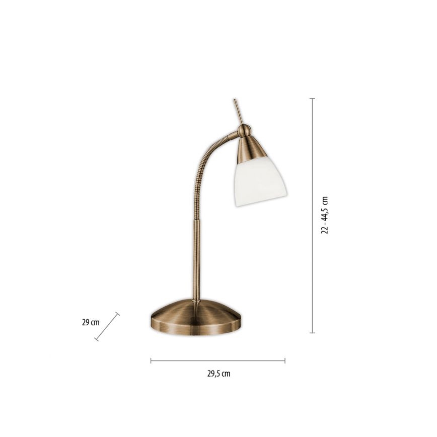 Paul Neuhaus 4430-11 - Lampada da tavolo touch dimmerabile PINO 1xG9/28W/230V ottone