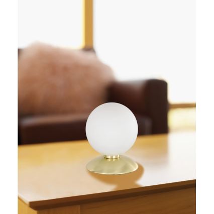 Paul Neuhaus 4437-60 - Lampada da tavolo LED dimmerabile con funzione Touch BUBBA 1xG9/28W/230V oro