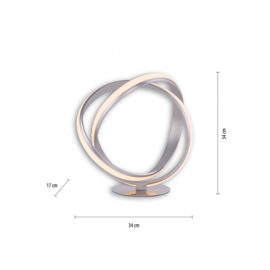 Paul Neuhaus 4531-55 - Lampada da tavolo LED dimmerabile MELINDA LED/18W/230V cromo opaco