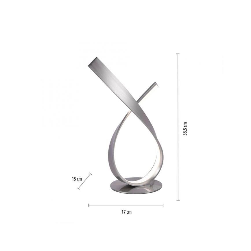 Paul Neuhaus 4720-55 - Lampada da tavolo LED LINDA LED/11,4W/230V cromo opaco