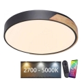 Paul Neuhaus 6071-18 - Plafoniera LED dimmerabile Q-PIATO LED/35W/230V diametro 51 cm 2700-5000K Wi-Fi + telecomando