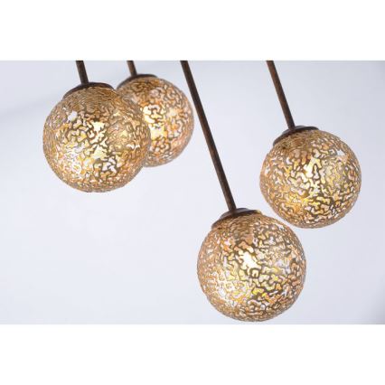Paul Neuhaus 6234-48 - Lampadario a sospensione con supporto rigido GRETA 5xG9/40W/230V