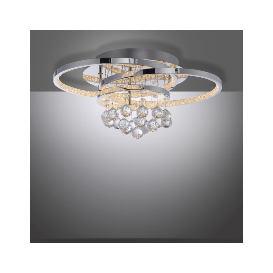 Paul Neuhaus 6267-17 - Plafoniera LED dimmerabile ROTAZO LED/32W/230V diametro 45 cm cromo lucido