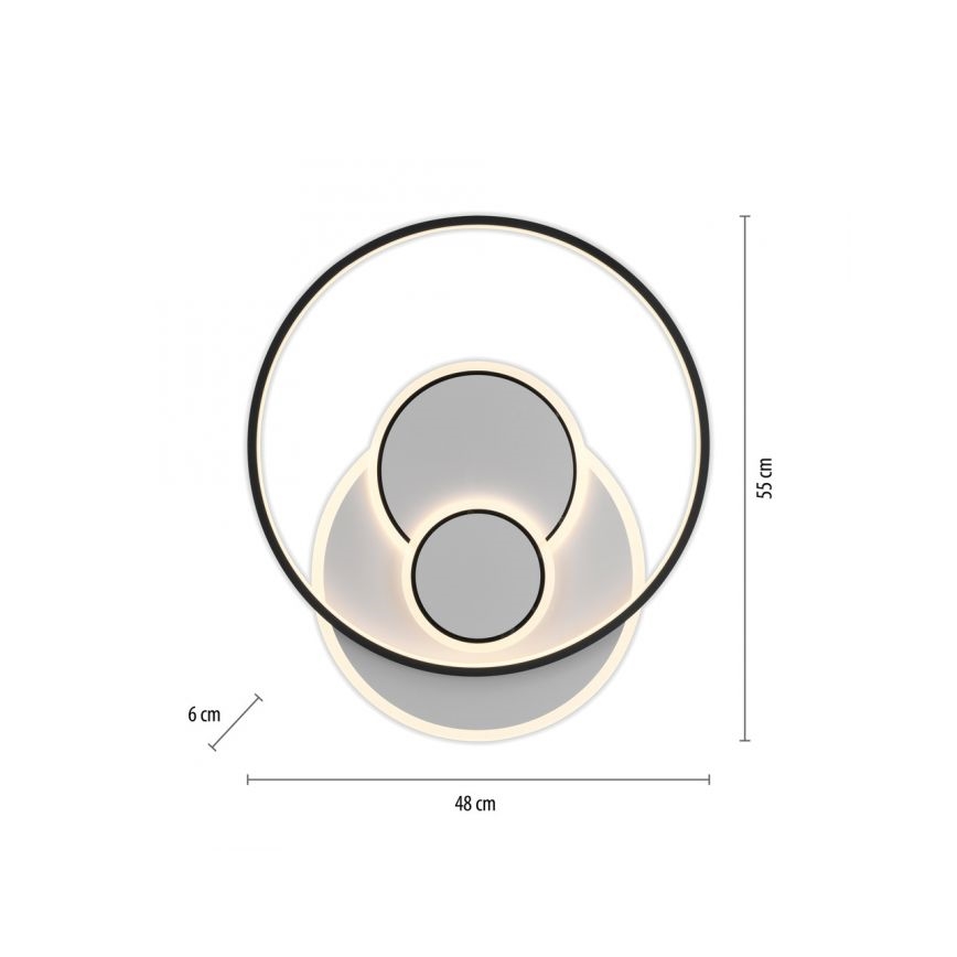 Paul Neuhaus 6392-16 - Plafoniera LED MAILAK LED/27W/230V