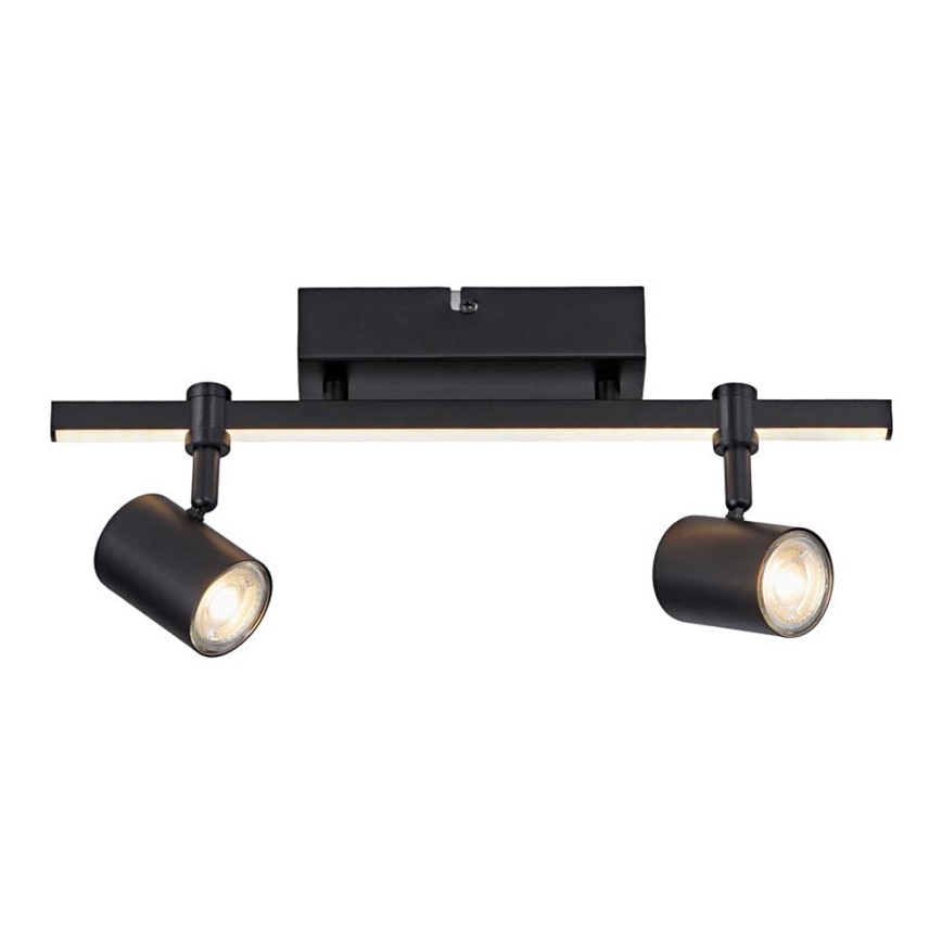 Paul Neuhaus 6524-18 - Lampada a LED da incasso BARIK 2xGU10/4,5W/230V + LED/5W