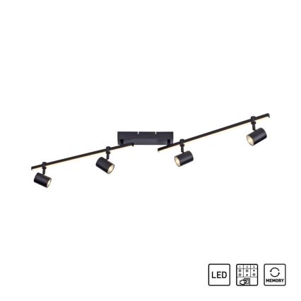Paul Neuhaus 6525-18 - Faretto LED BARIK 4xGU10/4,5W/230V + LED/10W