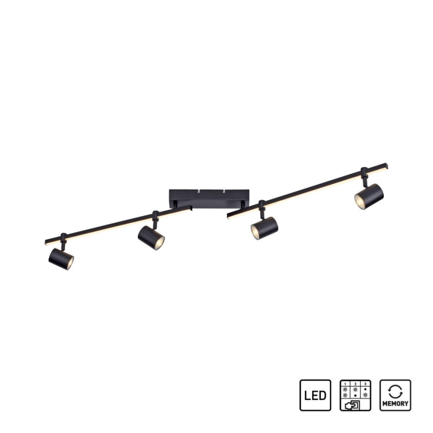 Paul Neuhaus 6525-18 - Faretto LED BARIK 4xGU10/4,5W/230V + LED/10W