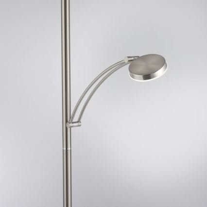 Paul Neuhaus 655-55 - Lampada da terra dimmerabile a LED ALFRED LED/28W+LED/4W/230V cromo lucido