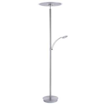 Paul Neuhaus 673-55 - Lampada da terra dimmerabile ARTUR 2xLED/21W/230V+LED/6W cromo lucido