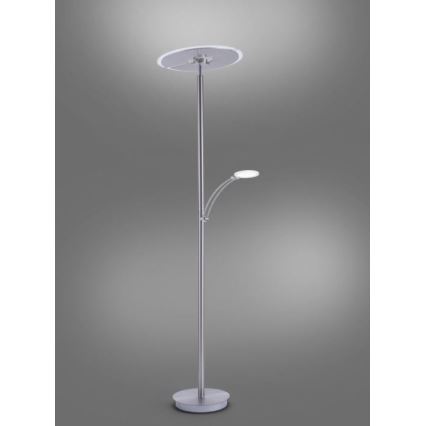 Paul Neuhaus 673-55 - Lampada da terra dimmerabile ARTUR 2xLED/21W/230V+LED/6W cromo lucido
