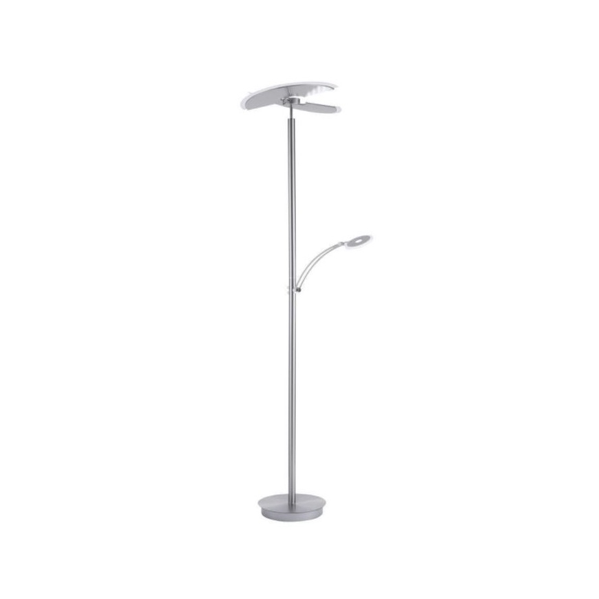 Paul Neuhaus 673-55 - Lampada da terra dimmerabile ARTUR 2xLED/21W/230V+LED/6W cromo lucido