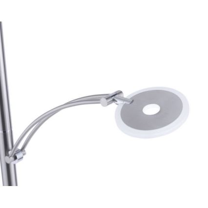 Paul Neuhaus 673-55 - Lampada da terra dimmerabile ARTUR 2xLED/21W/230V+LED/6W cromo lucido