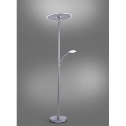 Paul Neuhaus 673-55 - Lampada da terra dimmerabile ARTUR 2xLED/21W/230V+LED/6W cromo lucido