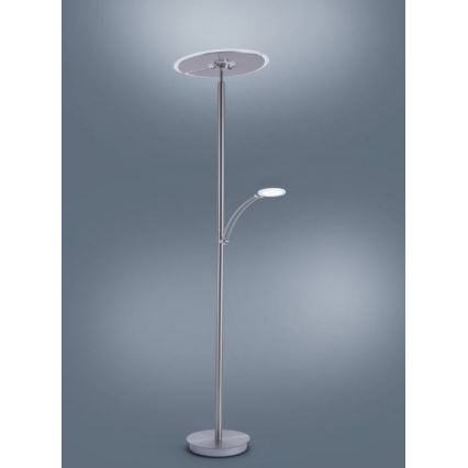 Paul Neuhaus 673-55 - Lampada da terra dimmerabile ARTUR 2xLED/21W/230V+LED/6W cromo lucido