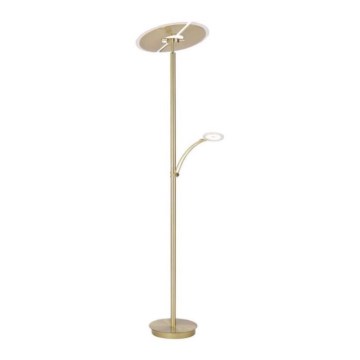 Paul Neuhaus 673-60 - Lampada da terra dimmerabile a LED ARTUR 2xLED/21W/230V+LED/6W dorata