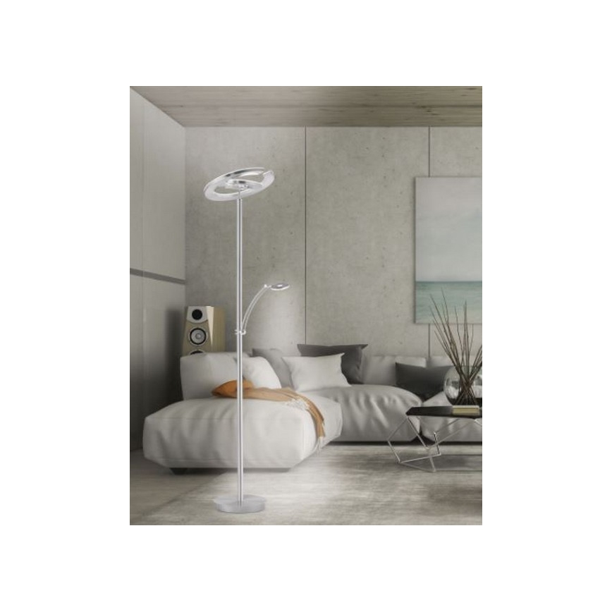 Paul Neuhaus 680-55 - Lampada da terra LED dimmerabile MARTIN LED/36,5W/230V + LED/5,7W