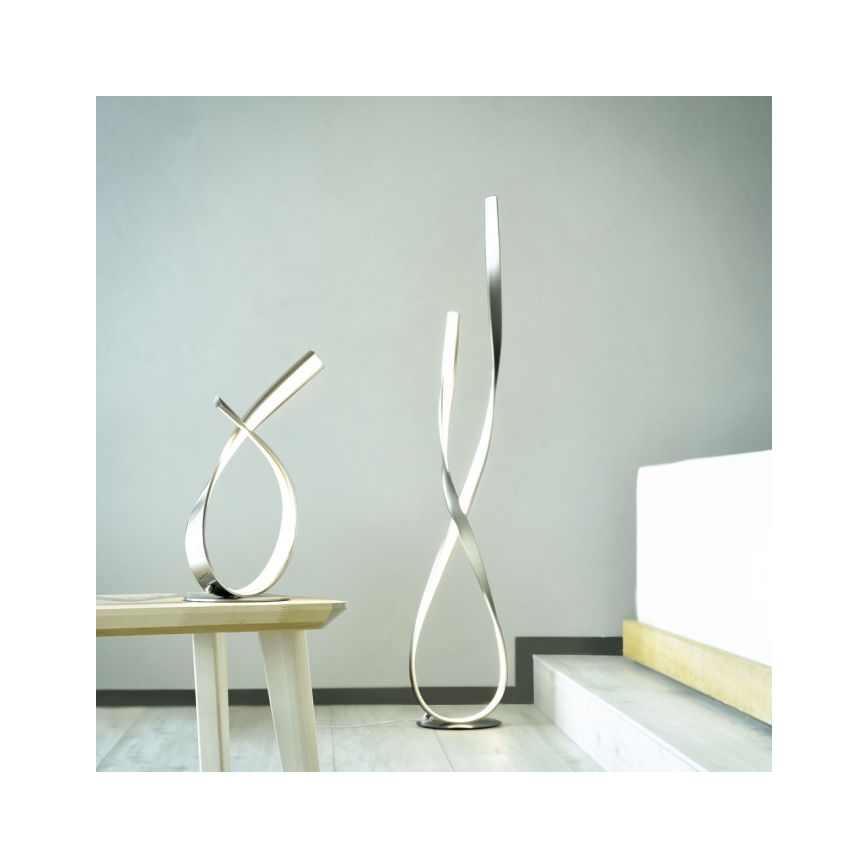 Paul Neuhaus 720-55 - Lampada da terra dimmerabile a LED LINDA LED/27W/230V cromo lucido