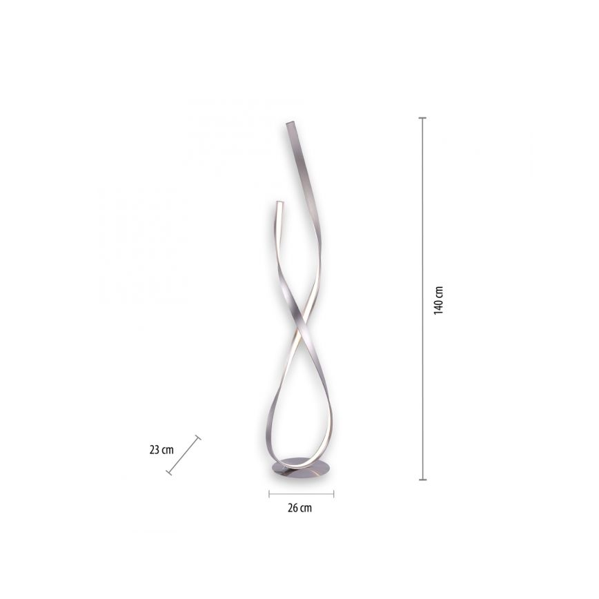 Paul Neuhaus 720-55 - Lampada da terra dimmerabile a LED LINDA LED/27W/230V cromo lucido