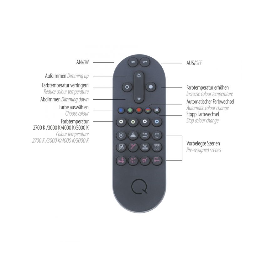 Paul Neuhaus 8008-70 - Plafoniera LED dimmerabile Q-PIATO LED/49W/230V 2700-5000K Wi-Fi + telecomando