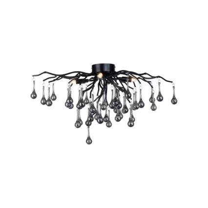 Paul Neuhaus 8090-18 - Plafoniera a montaggio superficiale ICICLE 4xG9/40W/230V 30x60 cm nero