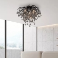 Paul Neuhaus 8091-18 - Lampadario a plafone ICICLE 9xG9/40W/230V Ø 50 cm nero