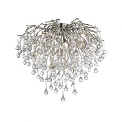 Paul Neuhaus 8091-55 - Lampadario a plafone ICICLE 9xG9/40W/230V diametro 50 cm cromo lucido