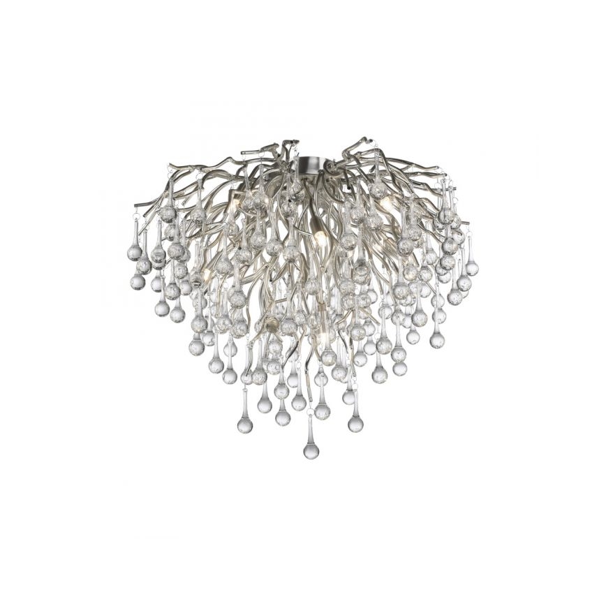 Paul Neuhaus 8091-55 - Lampadario a plafone ICICLE 9xG9/40W/230V diametro 50 cm cromo lucido