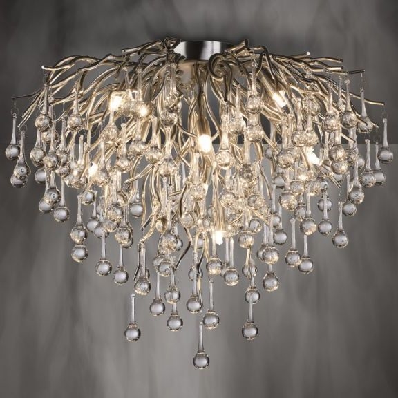 Paul Neuhaus 8091-55 - Lampadario a plafone ICICLE 9xG9/40W/230V diametro 50 cm cromo lucido