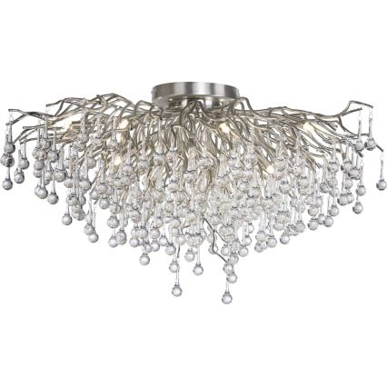 Paul Neuhaus 8092-55 - Lampadario a plafone ICICLE 14xG9/40W/230V diam. 100 cm cromo lucido