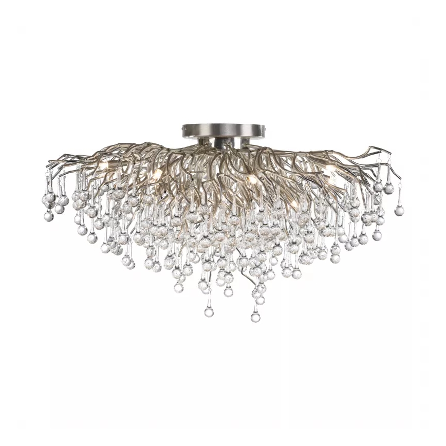 Paul Neuhaus 8092-55 - Lampadario a plafone ICICLE 14xG9/40W/230V diam. 100 cm cromo lucido