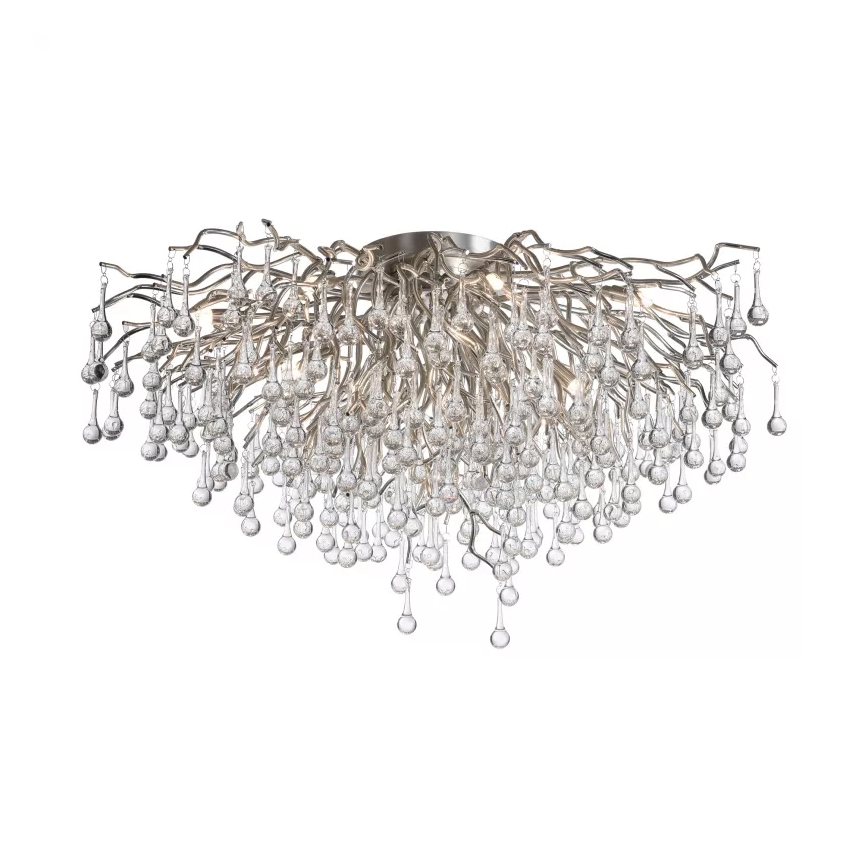 Paul Neuhaus 8092-55 - Lampadario a plafone ICICLE 14xG9/40W/230V diam. 100 cm cromo lucido