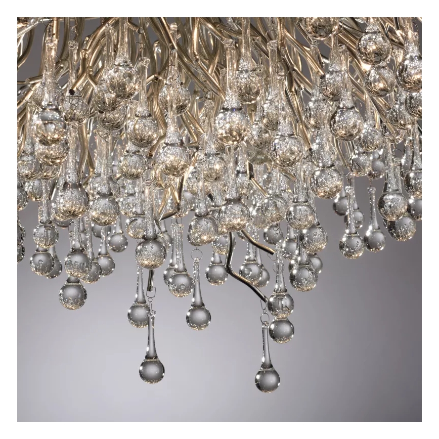 Paul Neuhaus 8092-55 - Lampadario a plafone ICICLE 14xG9/40W/230V diam. 100 cm cromo lucido