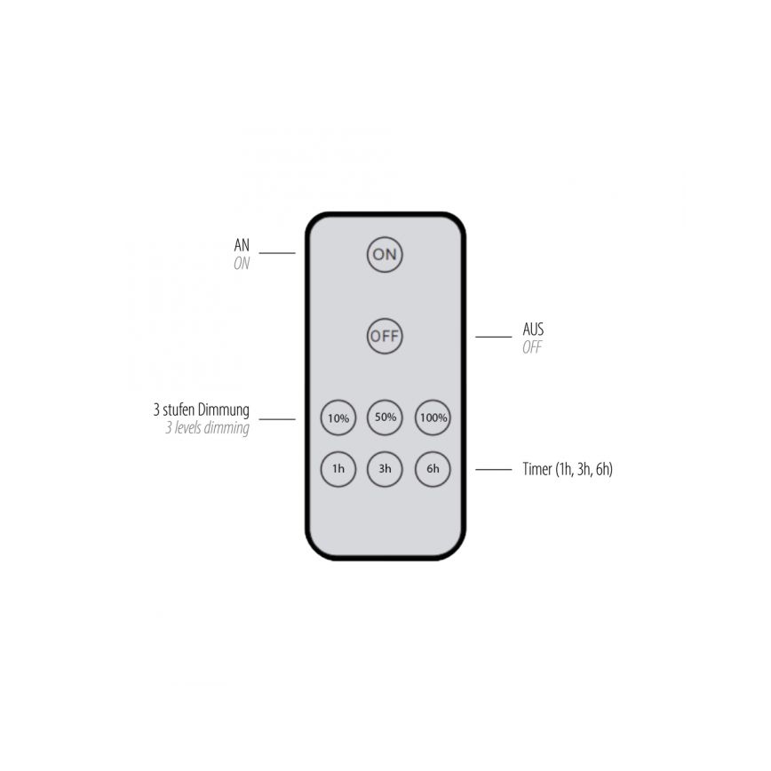 Paul Neuhaus 8152-79 - Applique a LED dimmerabile PUNTUA LED/1W/3,7V 2200 mAh + telecomando