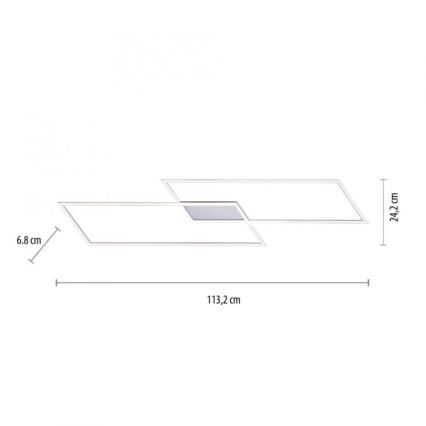 Paul Neuhaus 8194-55 - Lampadario a plafone LED dimmerabile INIGO 2xLED/20W/230V