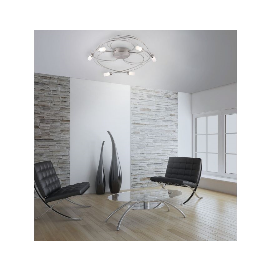 Paul Neuhaus 8250-55 - Lampadario LED dimmerabile da superficie NELIA 6xLED/3W/230V