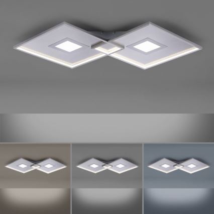 Paul Neuhaus 8378-55 - Plafoniera LED dimmerabile AMARA LED/45W/230V cromo lucido + telecomando