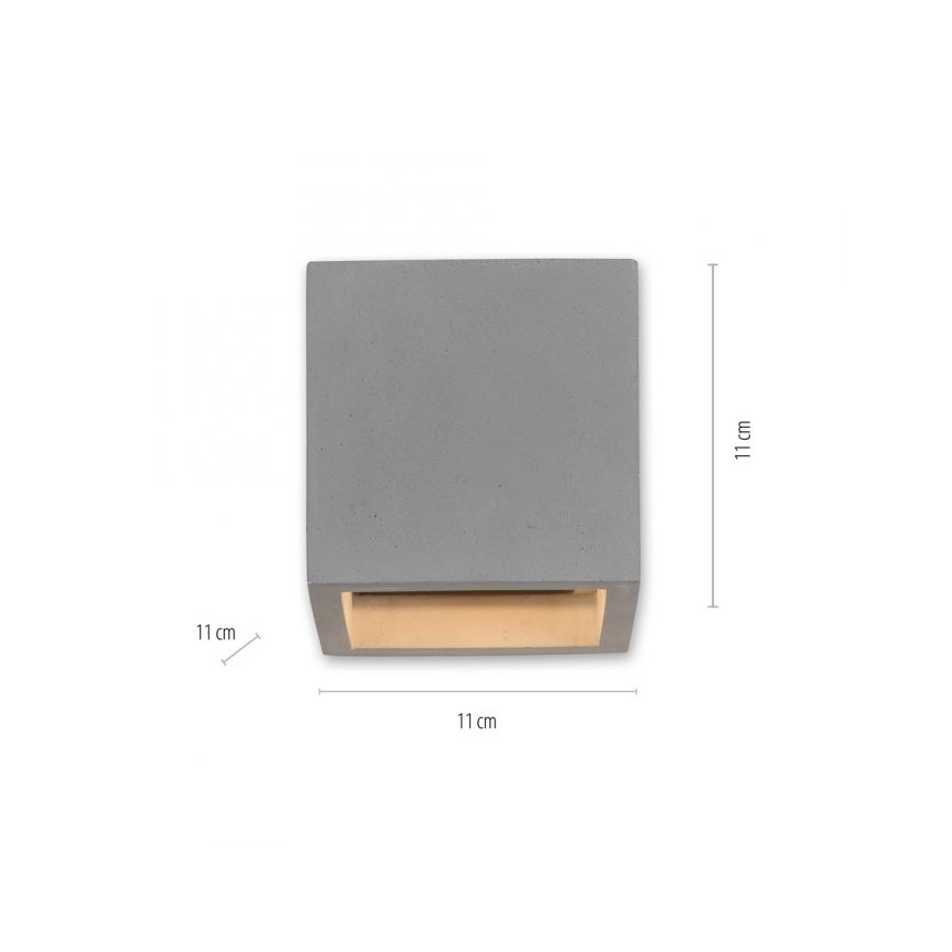 Paul Neuhaus 9069-22 - Applique ETON 1xG9/25W/230V calcestruzzo