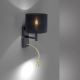 Paul Neuhaus 9646-18 - Lampada da parete a LED ROBIN 1xE27/40W/230V + LED/2,1W nero