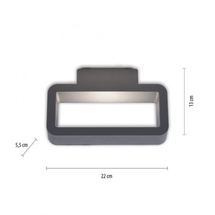 Paul Neuhaus 9668-13 - Applique da esterno LED HENDRIK LED/5,2W/230V IP54