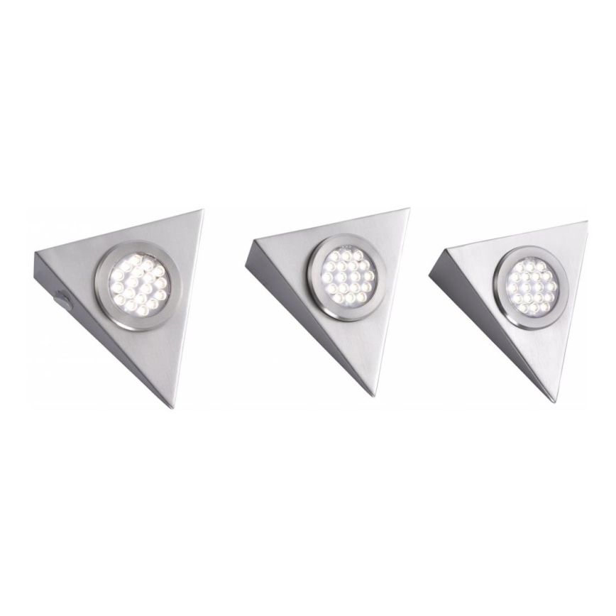 Paul Neuhaus L1116-55-3 - SET 3x LED Illuminazione per mobili CARLOS LED/2,5W/230V 3000-6500K