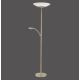 Paul Neuhaus - 655-60 - Lampada LED da terra dimmerabile ALFRED 1xLED/28W/230V+1xLED/4W/230V ottone
